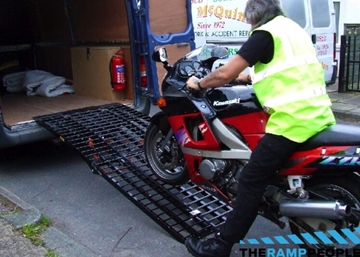 The Black Widow Motorcycle Ramp Kit XL, 2750mm long