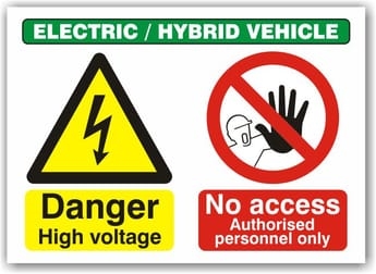 Danger High Voltage No Access Sign – 300 x 400mm