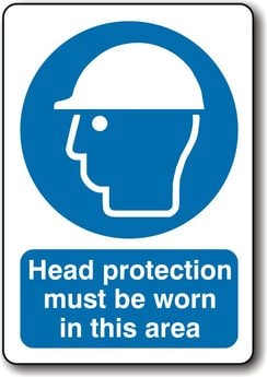 Foot Protection Must Be Worn In This Area Sign