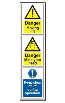 Vehicle Lift Warning Sign