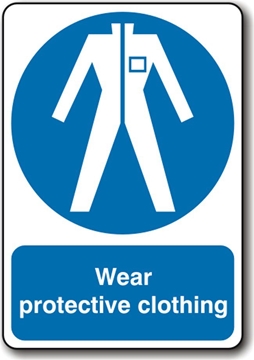 Wear Protective Clothing sign