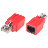 CAT5-CO-MF-BLUE - RJ45 Male Crossover Connector Gigabit Ethernet Network Connect PC Hub
