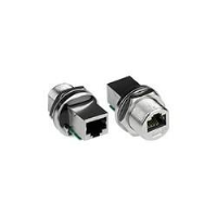 CAT5e Waterproof Case Side Metal Shielded RJ45 Connector with Jack and 13/16 in. - 28 UN Threading