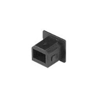 USB Type B Female Dust Cover, Flush Mount, Black, 100-Pack
