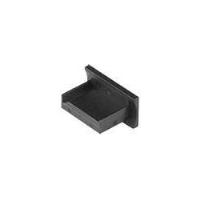 USB Type A Female Dust Cover, Flush Mount, Black, 1000-Pack