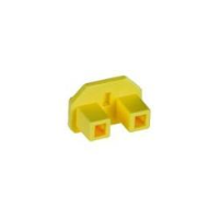 3-Prong IEC C14 Power Connector Cover, Yellow, 100-Pack