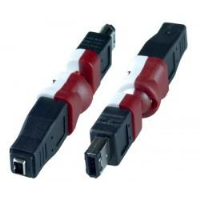 1394 FireWire 4 Pin Female to 6 Pin Male Flexible Gender Changer