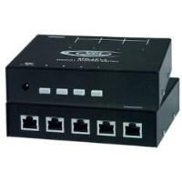4-Port Manual Gigabit Ethernet Switch with RS232