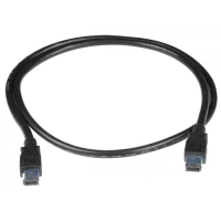 1394-6P6P-15-5T  FireWire 1394a Cable Cord Male 6 Pin IEEE Interface Connect 15 ft