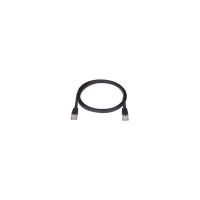 CAT5E-FLT-25-BLACK   -   CAT5e Flat Stranded Unshielded Cable Ethernet Network 25 feet RJ45 - RJ45 Black