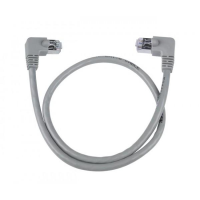 CAT6-RLA-7-GRAY-SHLD  CAT6 Right Angle to Left Angle Shielded Patch Cords