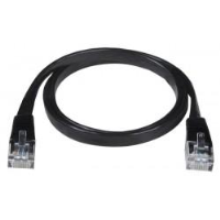 CAT6 Industrial Super Flat Patch Cable, Black, 5ft