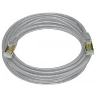 CAT7-10-GRAY   -   CAT7 Cable Shielded Ethernet Network Stranded Patch Cord 10 ft RJ45 - RJ45 Gray