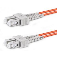 FIBER-D-SCSC-50-1M   -   Duplex SC Multimode Fiber Optic Patch Cable Ferrules 50-Micron 1 m SC - SC Orange