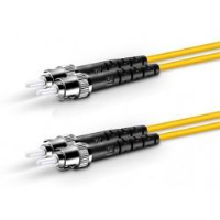FIBER-D-STST-9-2M   -   Duplex ST Singlemode Fiber Optic Patch Cable Ferrules 9-micron 2 m ST - ST Yellow