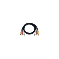 RRCVEXT-10-MM   -   Composite Video Stereo Audio Cable RCA Male Left Right Plug 10 ft 3 RCA Male - 3 RCA Male Black