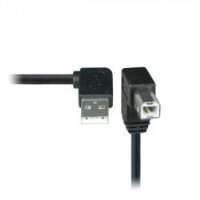 USB2-AB-RDA-5M-K   -   USB 2.0 Cable Right Type A Down Angle Type B Tight Space Cord 5 m USB Type A Male - USB Type B Male Black