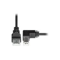 USB2-AB-ULA-1M-K   -   USB 2.0 Cable Up Type A Left Angle Type B Tight Space Hi-Speed 1 m USB Type A Male - USB Type B Male Black