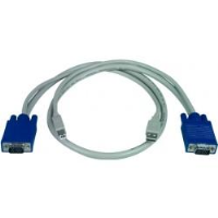 USBVEXT-6-MM   -   VGA USB Cable Device 15HD Type A KVM Gold Plated Monitor 6 ft 15HD Male - USB Type A Male - 15HD Male - USB Type A Male White