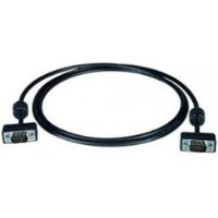 VEXT-UTHN-F-15-MM   -   Ultra Thin VGA Male Cable Gold Plated WUXGA 15HD Ferrites 15 ft 15HD Male - 15HD Male Black