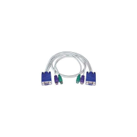 VKMEXT-100-MM   -   KVM Cable VGA PS/2 15HD 6-pin miniDin Monitor 100 ft 15HD Male - 6 pin miniDIN Male - 15HD Male - 6 pin miniDIN Male Gray