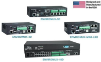 ENVIROMUX-2DB-D  Advanced Mini Environment Monitoring System, Back-up Battery, DIN Mounted