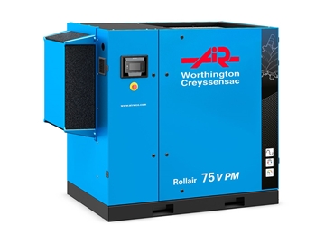 Energy Efficient ROLLAIR 60-100E V PM Variable Speed Screw Compressors