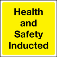 Health & Safety Inducted Hard Hat Label