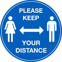 Please keep your distance - COVID-19 floor vinyl