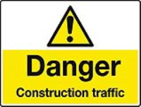 Danger Construction traffic sign
