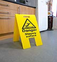 Danger - Slippery Surface A-Board Sign