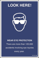 Wear eye protection ISO7010 symbol