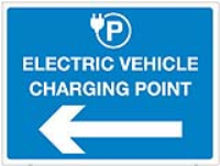 Electric Vehicle Charging Point Sign.