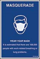 Wear your mask poster ISO7010 symbol