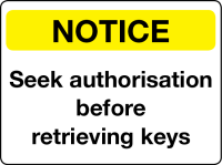 Seek authorization before retrieving keys sign
