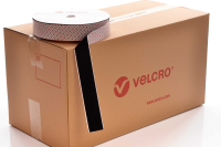 VELCRO Brand PS51 Heavy duty Stick-on 50mm tape BLACK LOOP case of 10 rolls