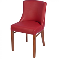 Repton Side Chair Oak / Burgundy