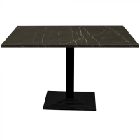 Black Marble Complete Step Rectangle Table