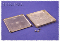 11130BPSLA (Eddystone Series Enclosures - Hammond) - Natural - 125mm x 125mm x 16mm - Die Cast Aluminium - IP54