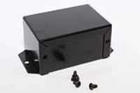 1411FBDBK (1411-1412 Series Enclosures - Hammond) - Black - 81mm x 56mm x 41mm - 0.04 Thick Aluminium - IP32