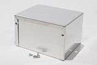 1411FBLU (1411-1412 Series Enclosures - Hammond) - Natural - 127mm x 102mm x 76mm - 0.04 Thick Aluminium - IP32