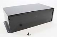 1411FBXBK (1411-1412 Series Enclosures - Hammond) - Black - 305mm x 178mm x 102mm - 0.04 Thick Aluminium - IP32