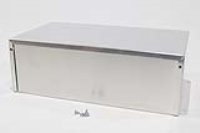 1411FBXU (1411-1412 Series Enclosures - Hammond) - Natural - 305mm x 178mm x 102mm - 0.04 Thick Aluminium - IP32