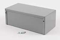 1411S (1411-1412 Series Enclosures - Hammond) - Grey - 203mm x 102mm x 76mm - 0.04 Thick Aluminium - IP32