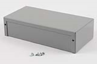 1411SS (1411-1412 Series Enclosures - Hammond) - Grey - 203mm x 102mm x 51mm - 0.04 Thick Aluminium - IP32