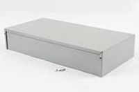 1411Y (1411-1412 Series Enclosures - Hammond) - Grey - 406mm x 203mm x 76mm - 0.04 Thick Aluminium - IP32