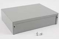 1412RR (1411-1412 Series Enclosures - Hammond) - Grey - 203mm x 152mm x 51mm - 20 Gauge Steel with Aluminium Ends - IP32