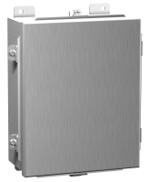 1414N4ALE (1414 N4 AL Series Type 4X Aluminium Junction Box - Hammond Manufacturing) - Natural Finish - 152mm x 152mm x 102mm