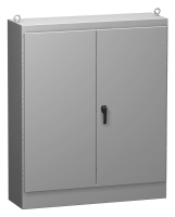 1418BY20 (1418 FS Series Type 12 Mild Steel Two Door Freestanding Enclosure - Hammond Manufacturing) - ANSI 61 Grey - 2288mm x 1830mm x 510mm