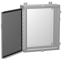 1418N4AR6 (1418 N4 Series Type 4 Mild Steel Wallmount Enclosure - Hammond Manufacturing) - ANSI 61 Grey - 610mm x 305mm x 152mm